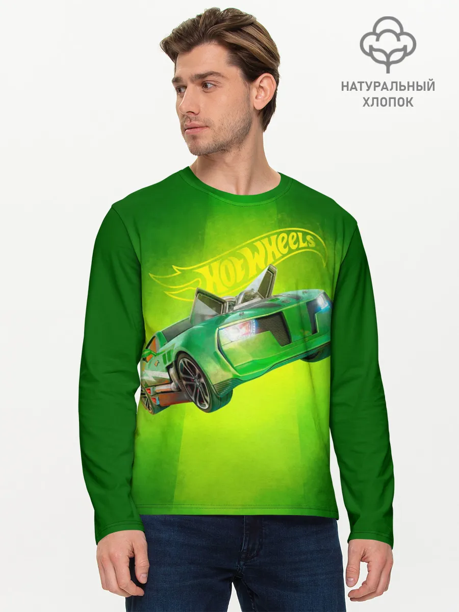 Мужской лонгслив базовый / Hot Wheels. Хот Вилс