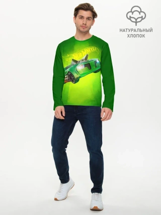 Мужской лонгслив базовый / Hot Wheels. Хот Вилс