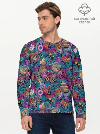 Мужской лонгслив базовый / День Рождения