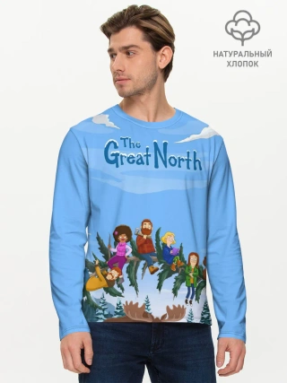 Мужской лонгслив базовый / The Great North