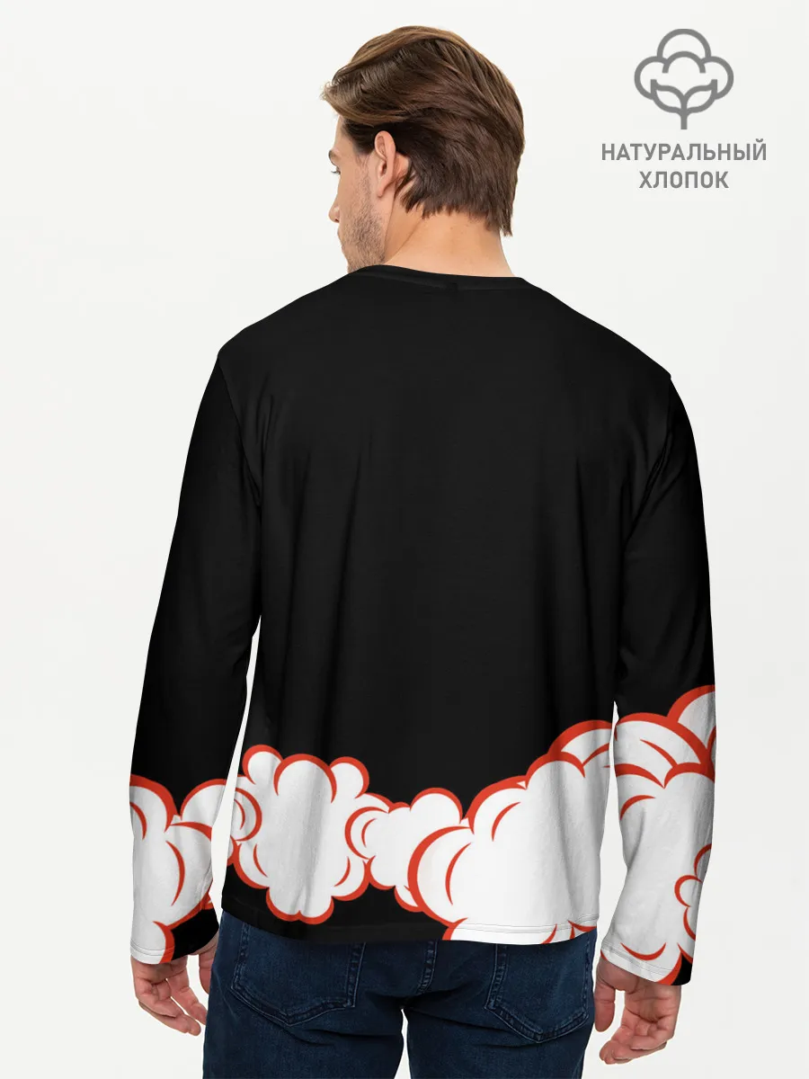 Мужской лонгслив базовый / Рёмен Сукуна Магическая битва