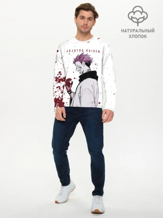 Мужской лонгслив базовый / Ryomen Sukuna Jujutsu Kaisen