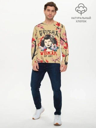 Мужской лонгслив базовый / Гейша | Geisha
