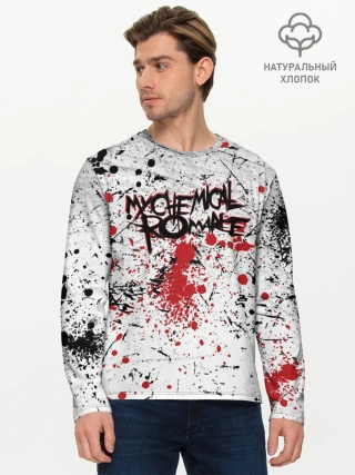Мужской лонгслив базовый / Кемикал Романс Рок Группа Лого