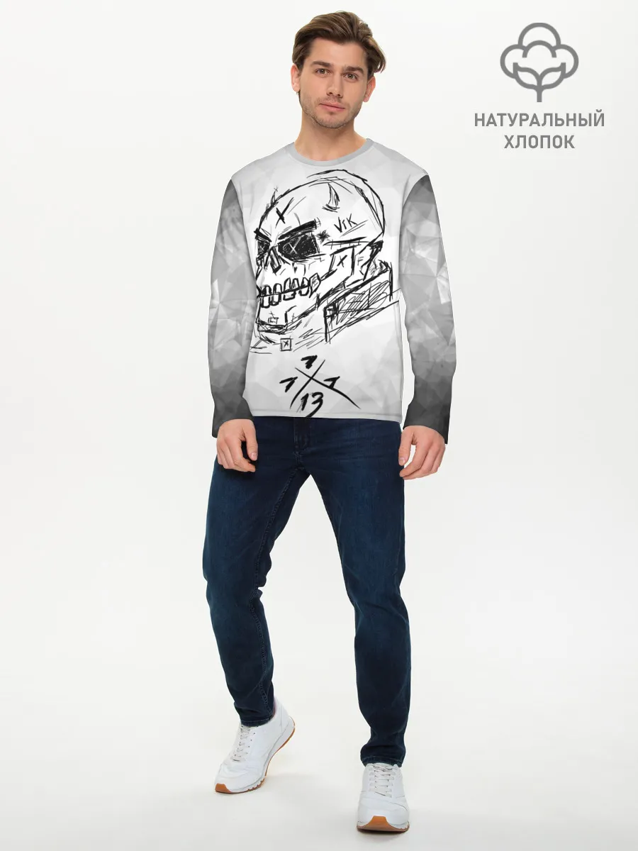 Мужской лонгслив базовый / SKULL BY VIK CANEMIRA