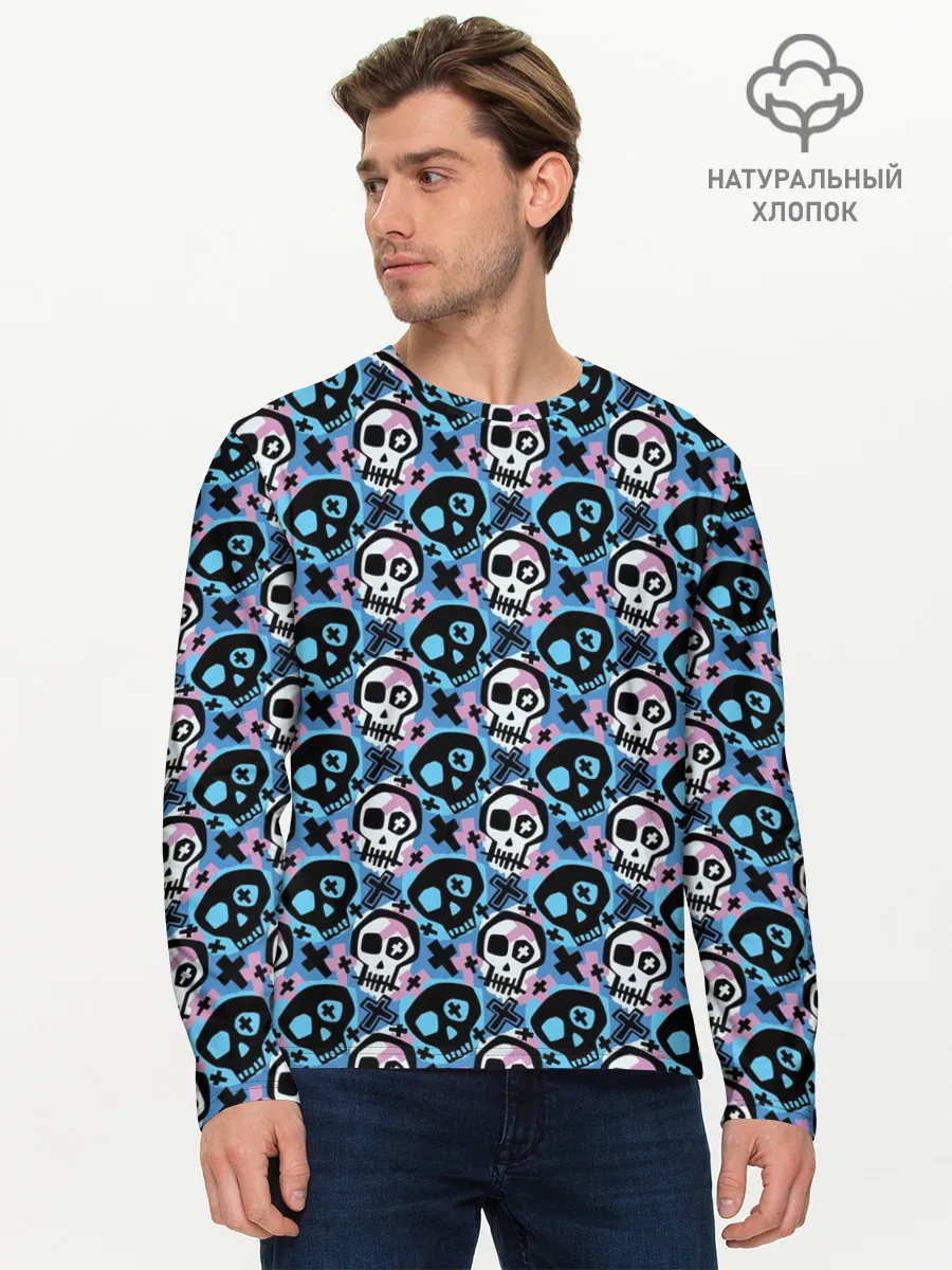 Мужской лонгслив базовый / Хэллоуин