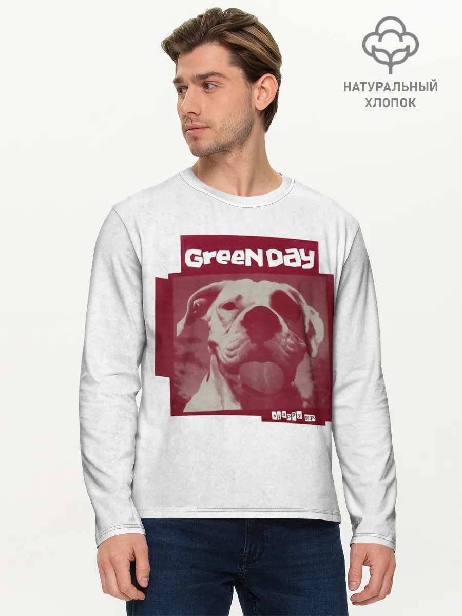 Мужской лонгслив базовый / Slappy - Green Day
