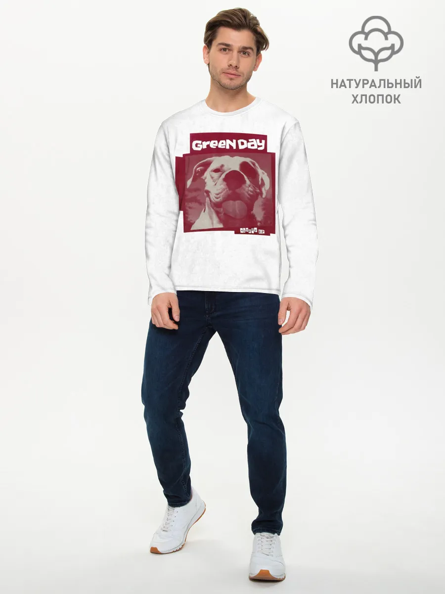 Мужской лонгслив базовый / Slappy - Green Day