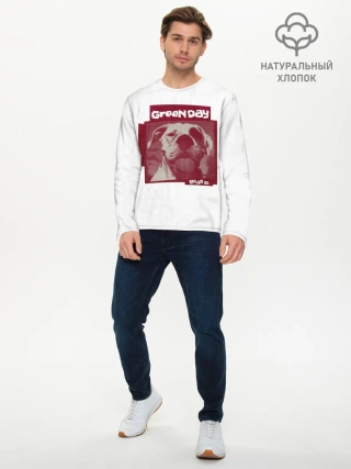 Мужской лонгслив базовый / Slappy - Green Day