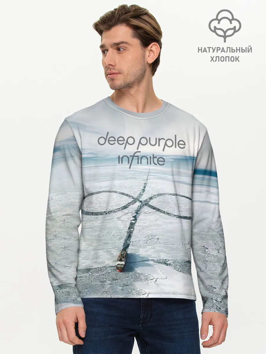 Мужской лонгслив базовый / Infinite - Deep Purple