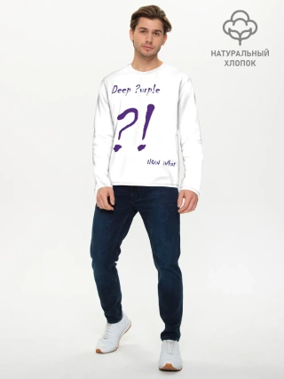 Мужской лонгслив базовый / Now What?! Deep Purple