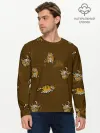 Мужской лонгслив базовый / Тигрята