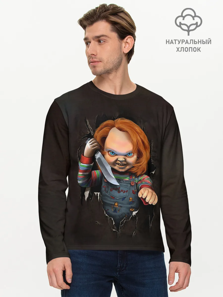 Мужской лонгслив базовый / КУКЛА ЧАКИ