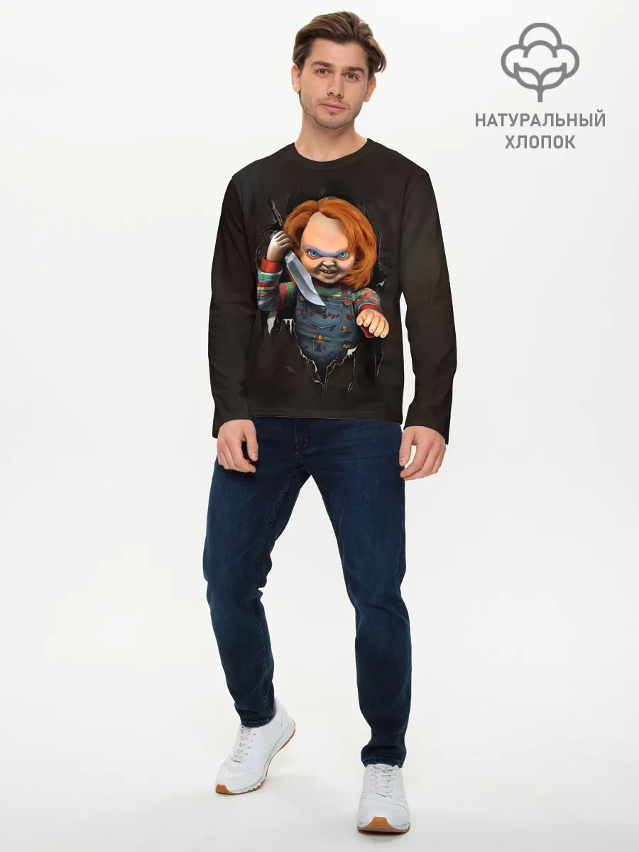 Мужской лонгслив базовый / КУКЛА ЧАКИ