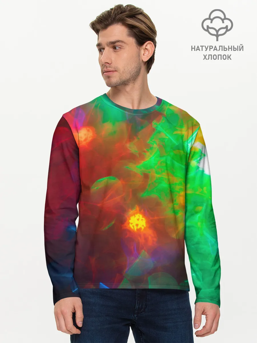 Мужской лонгслив базовый / Искра жизни