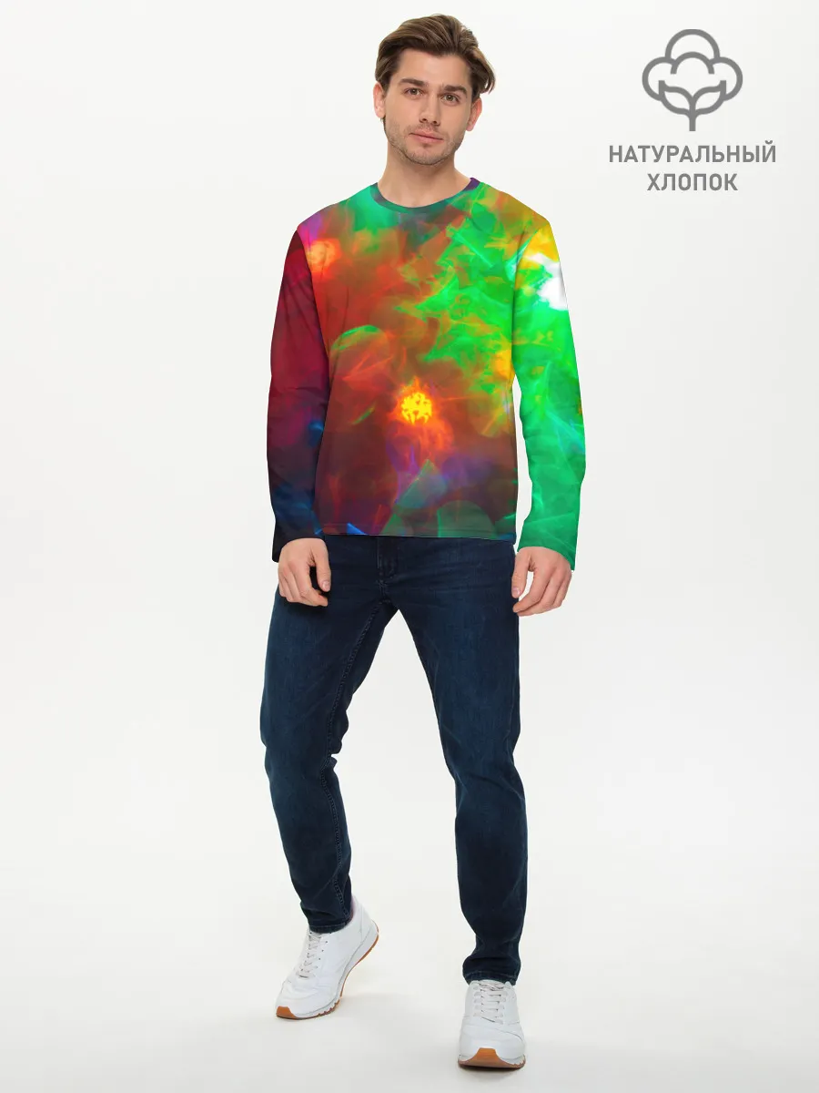 Мужской лонгслив базовый / Искра жизни