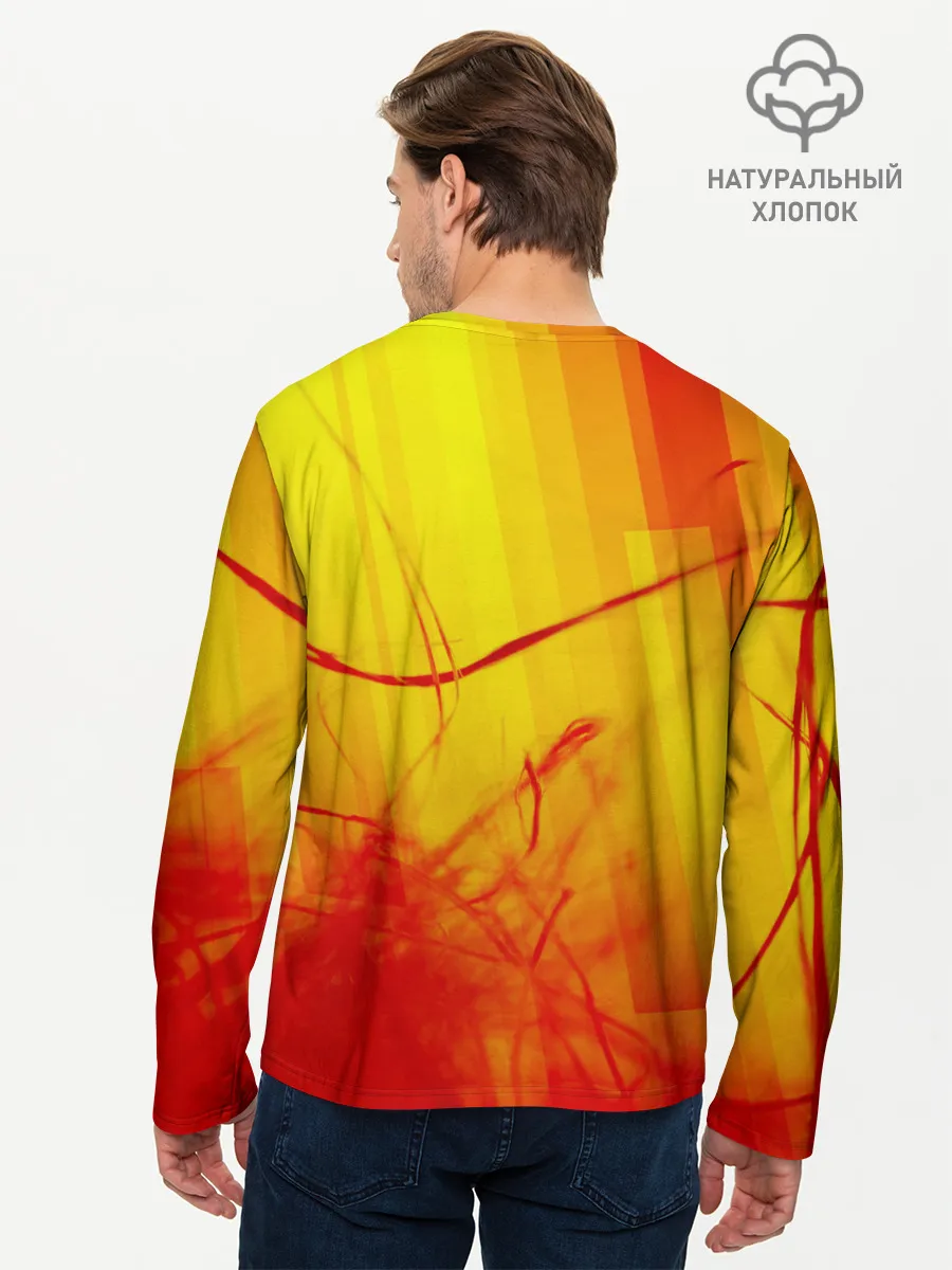 Мужской лонгслив базовый / Geometry Dash | Red Demon