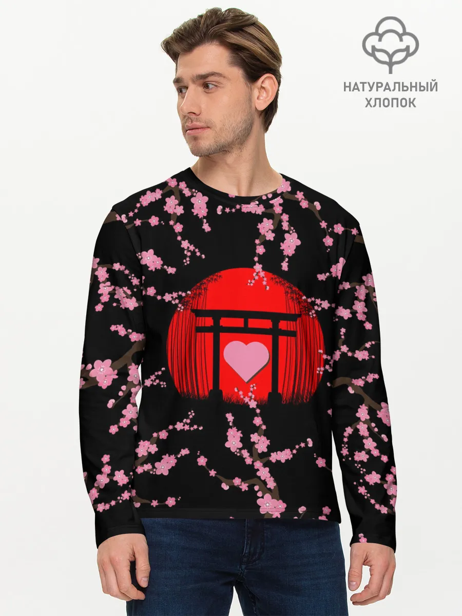 Мужской лонгслив базовый / Сакура | Япония | Japan