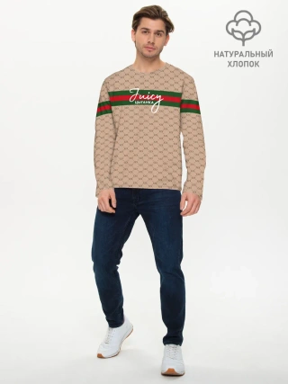 Мужской лонгслив базовый / Juicy цыганка. Гуччи