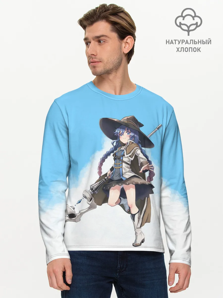 Мужской лонгслив базовый / Рокси Ведьма