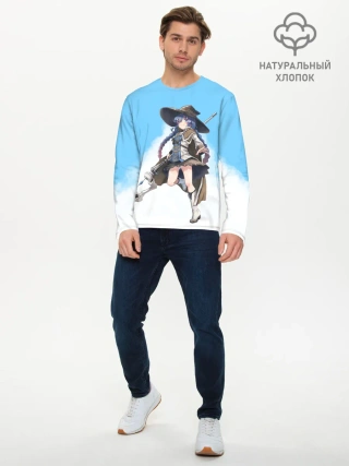 Мужской лонгслив базовый / Рокси Ведьма