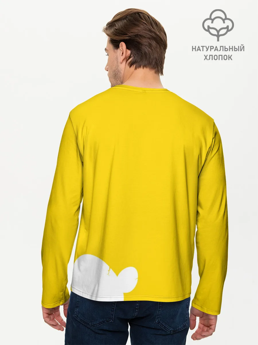 Мужской лонгслив базовый / Yellow egg. Oto Ai