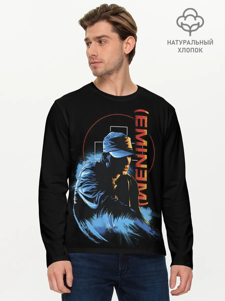 Мужской лонгслив базовый / Эминем на концерте