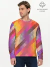 Мужской лонгслив базовый / vivid gradient