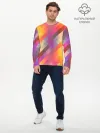 Мужской лонгслив базовый / vivid gradient