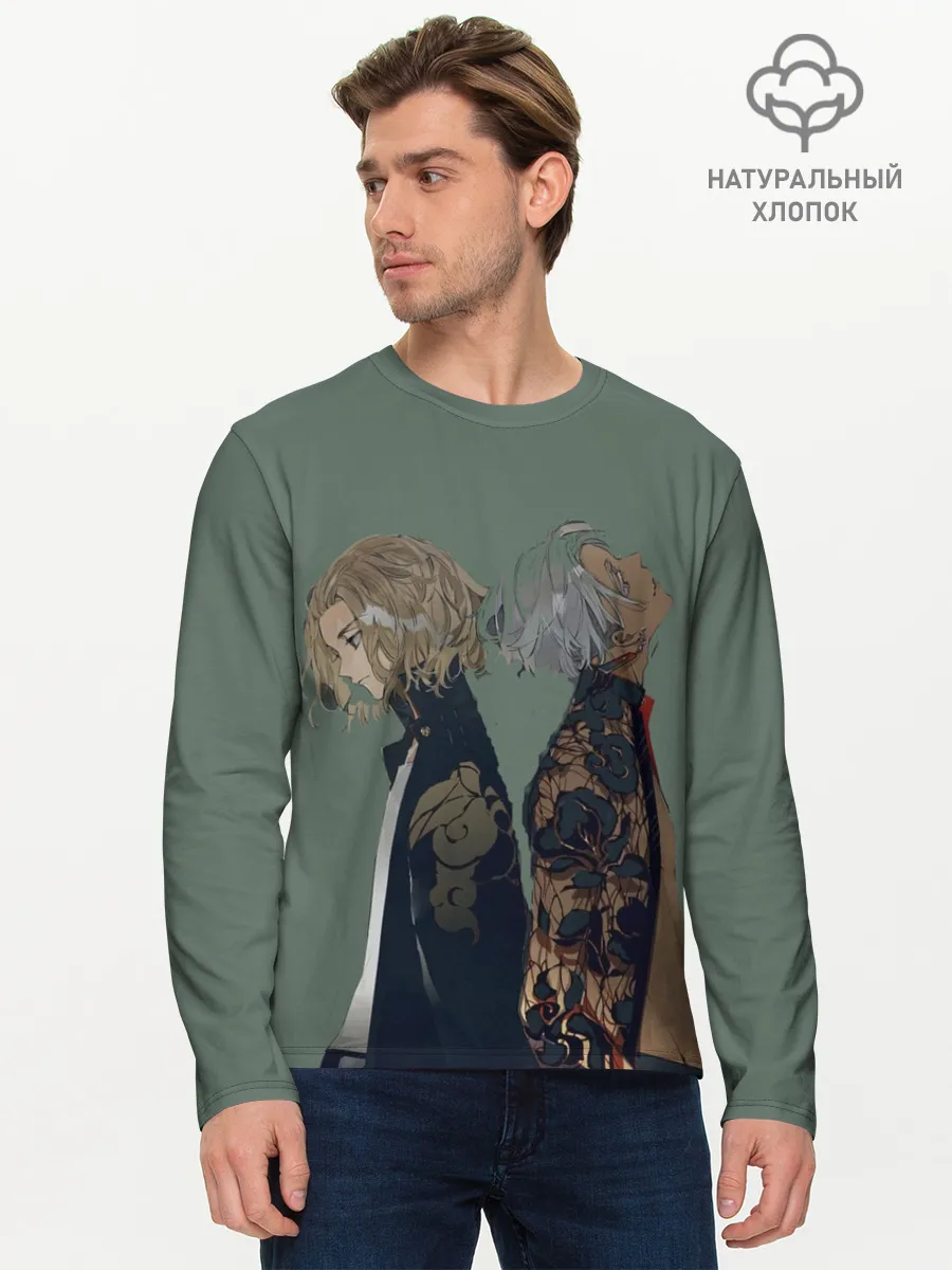 Мужской лонгслив базовый / Токийские мстители Майки