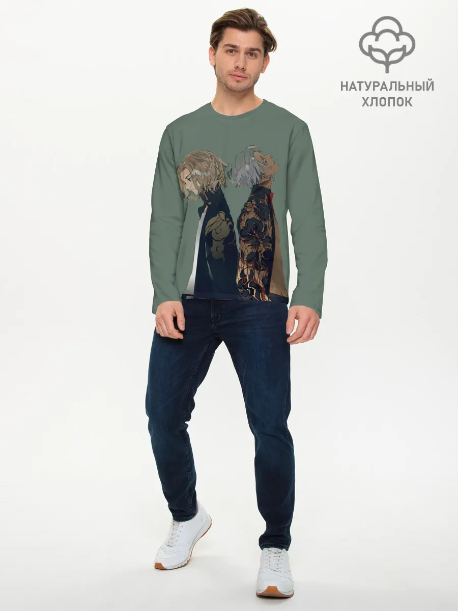 Мужской лонгслив базовый / Токийские мстители Майки