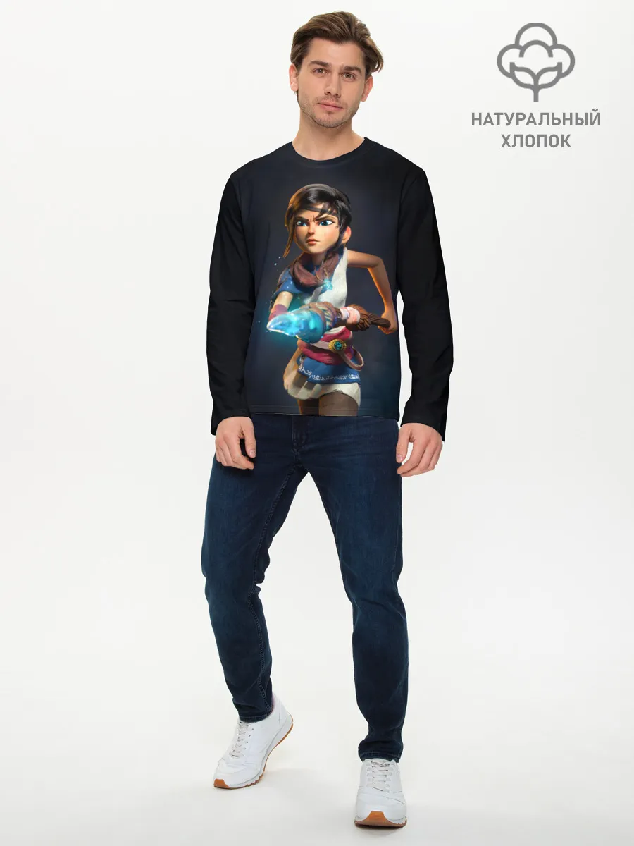 Мужской лонгслив базовый / Боевитая Кена