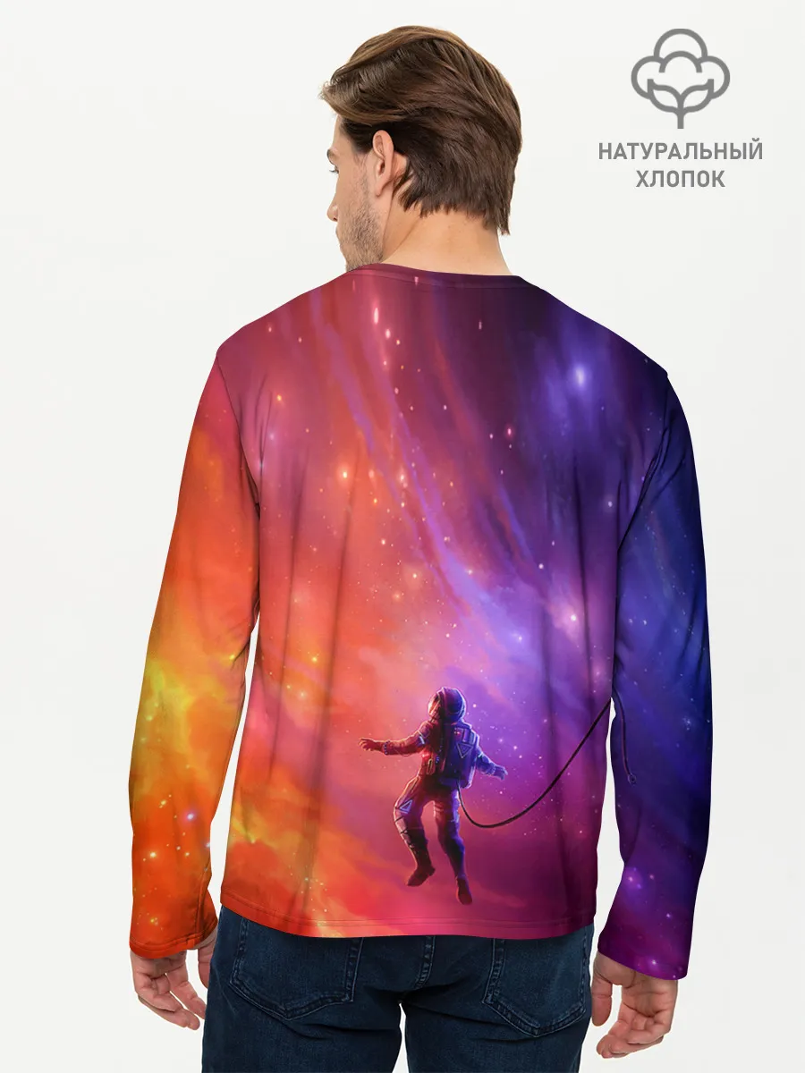 Мужской лонгслив базовый / Space X