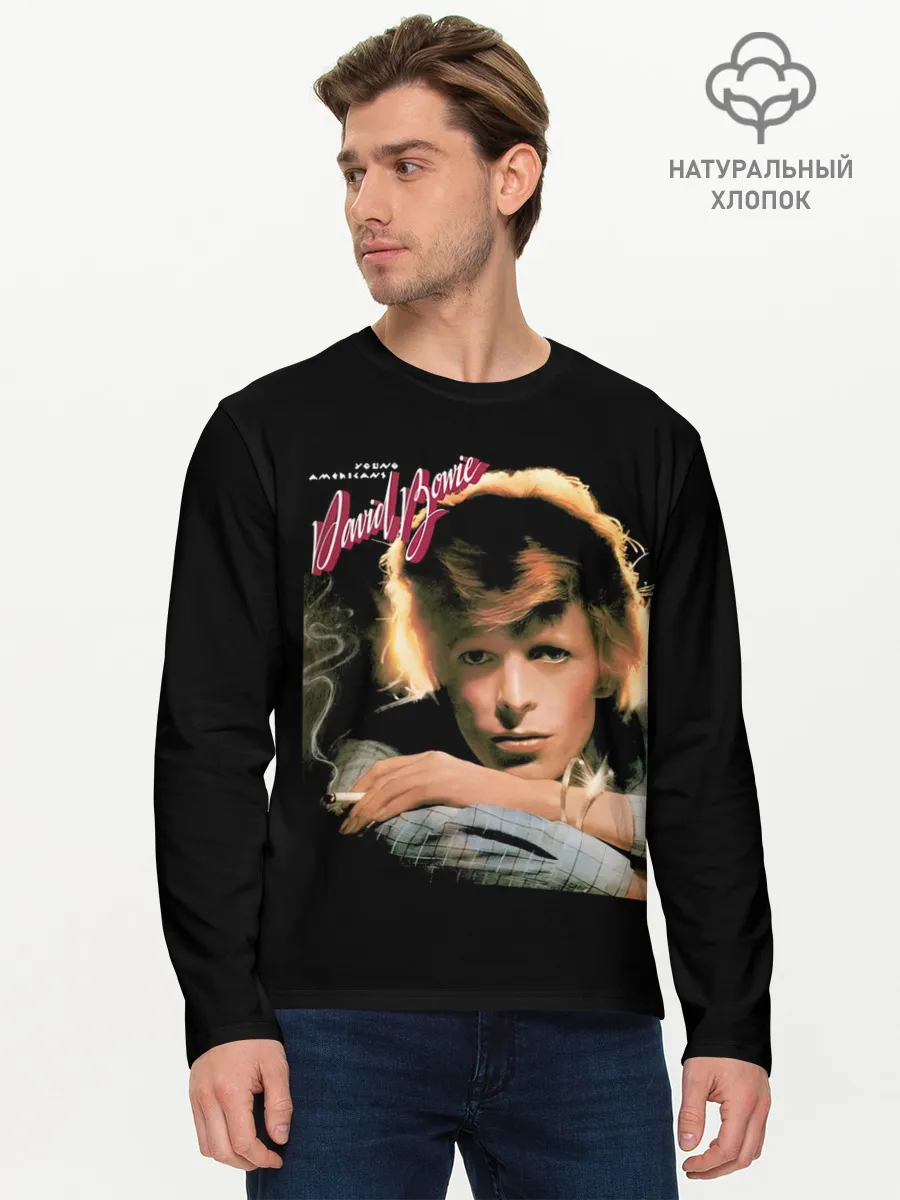 Мужской лонгслив базовый / Young Americans - David Bowie