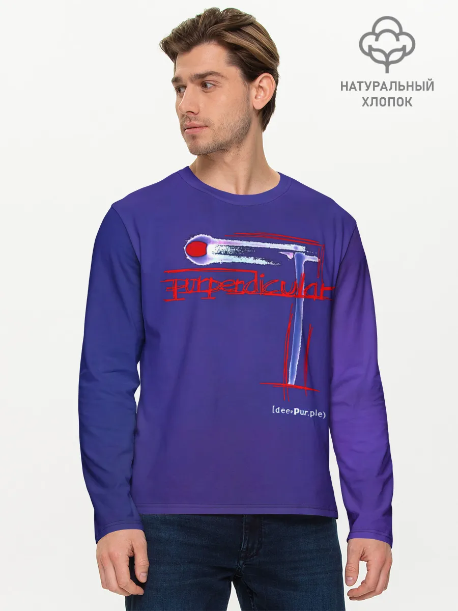 Мужской лонгслив базовый / Deep Purple - Purpendicular