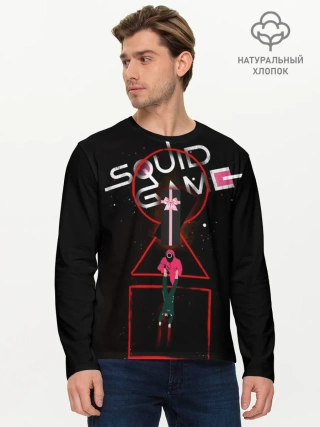 Мужской лонгслив базовый / Игра в кальмара нетфликс