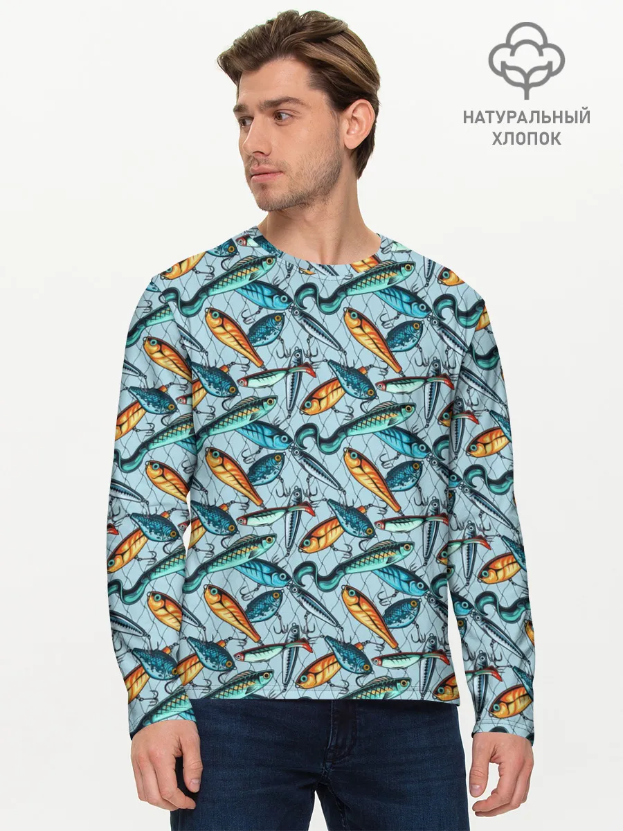 Мужской лонгслив базовый / Воблеры