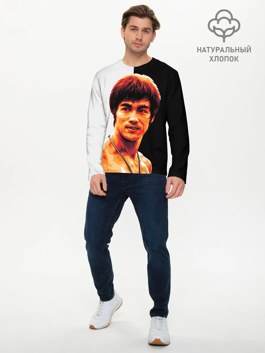Мужской лонгслив базовый / Bruce Jeet Kune Do