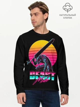 Мужской лонгслив базовый / Берсерк неон