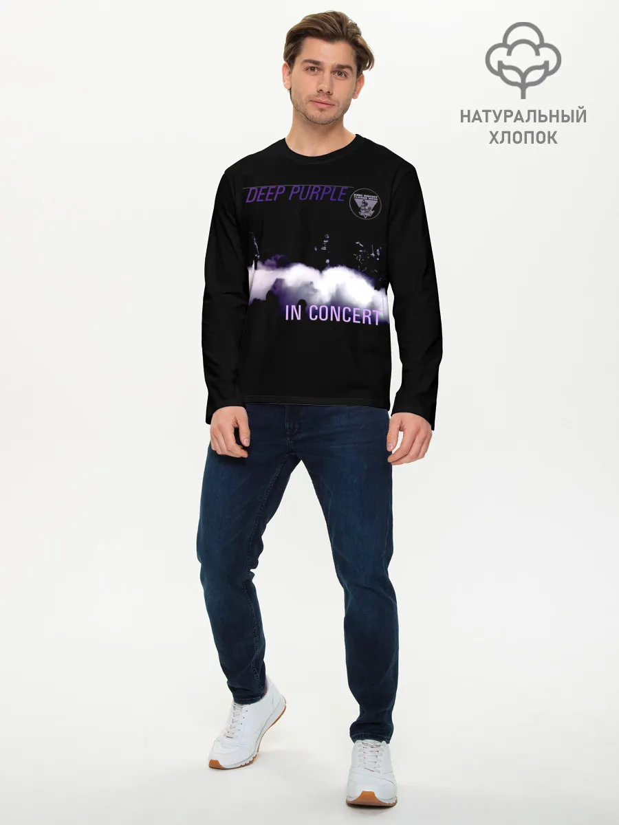Мужской лонгслив базовый / Live at Long Beach 1976 - Deep Purple