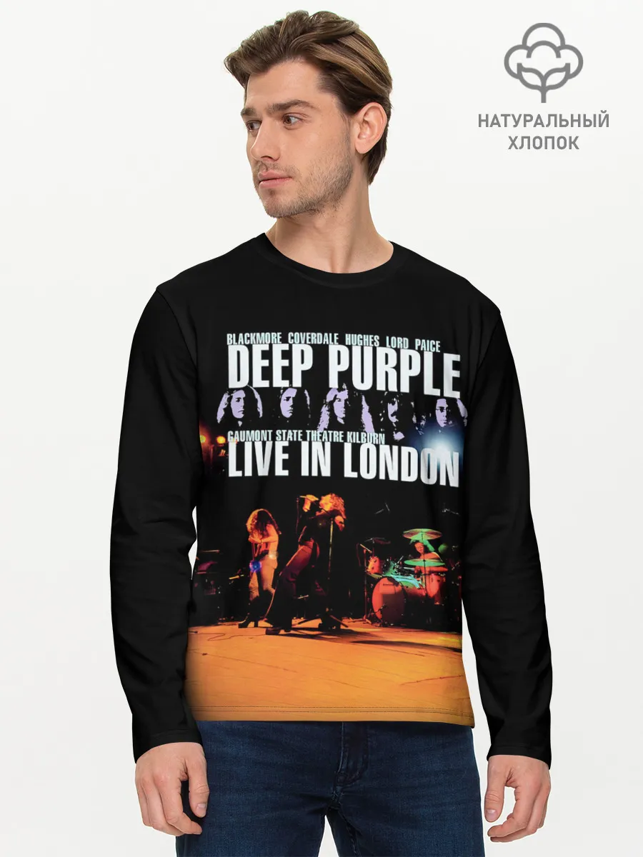 Мужской лонгслив базовый / Deep Purple - Live In London