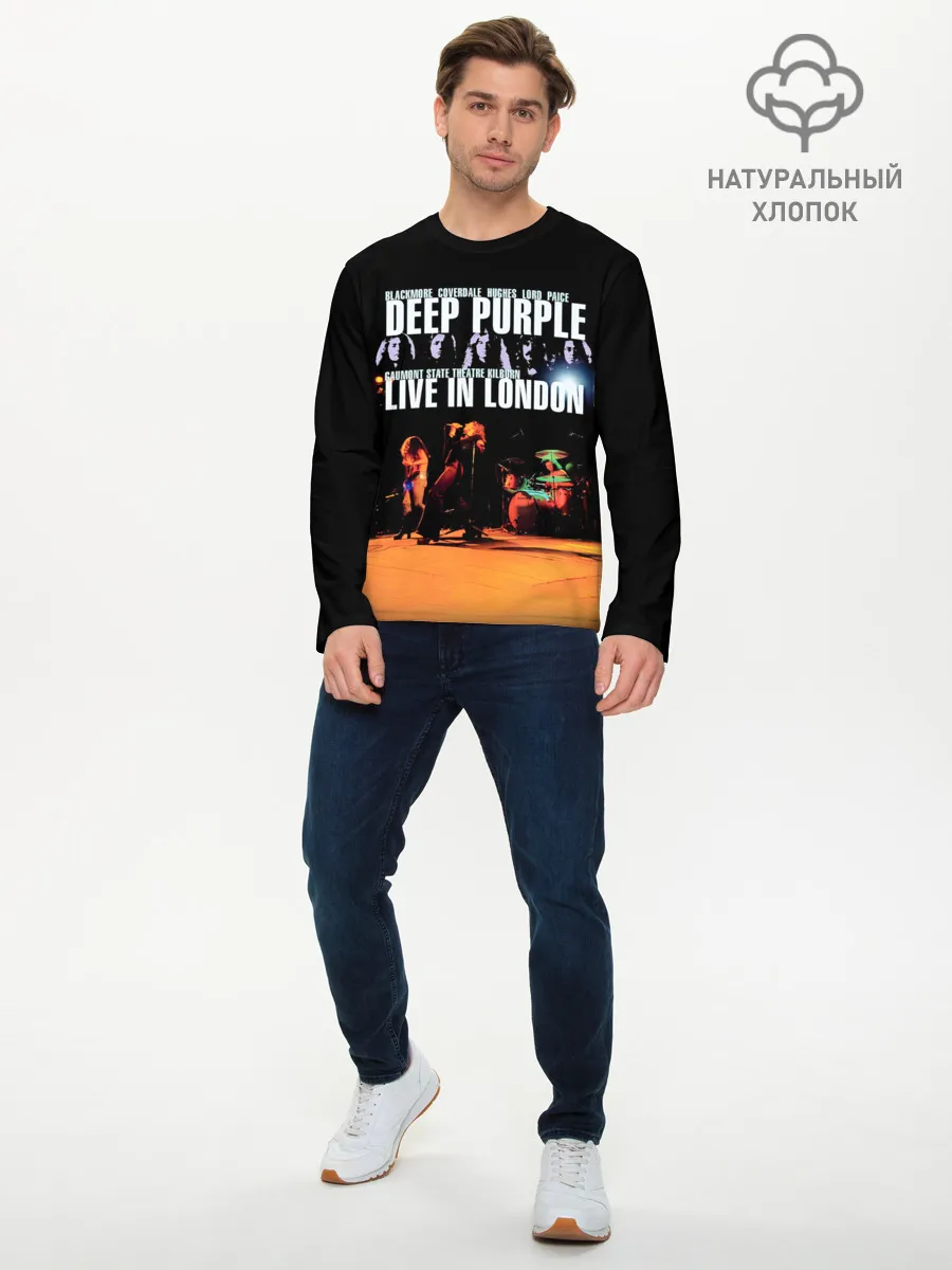 Мужской лонгслив базовый / Deep Purple - Live In London