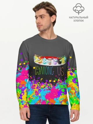 Мужской лонгслив базовый / Among Us | Pokemon | Покемон
