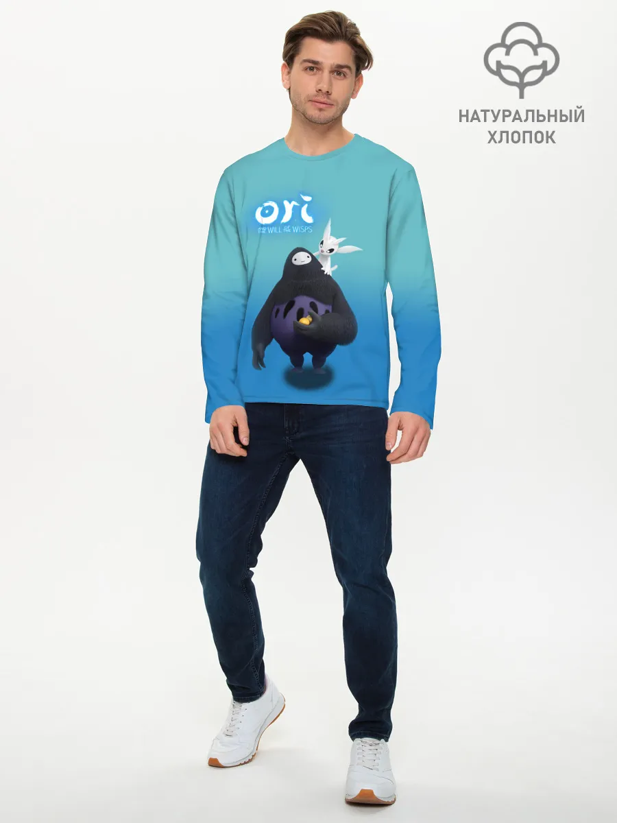 Мужской лонгслив базовый / Naru и Ori | Нару and Ori