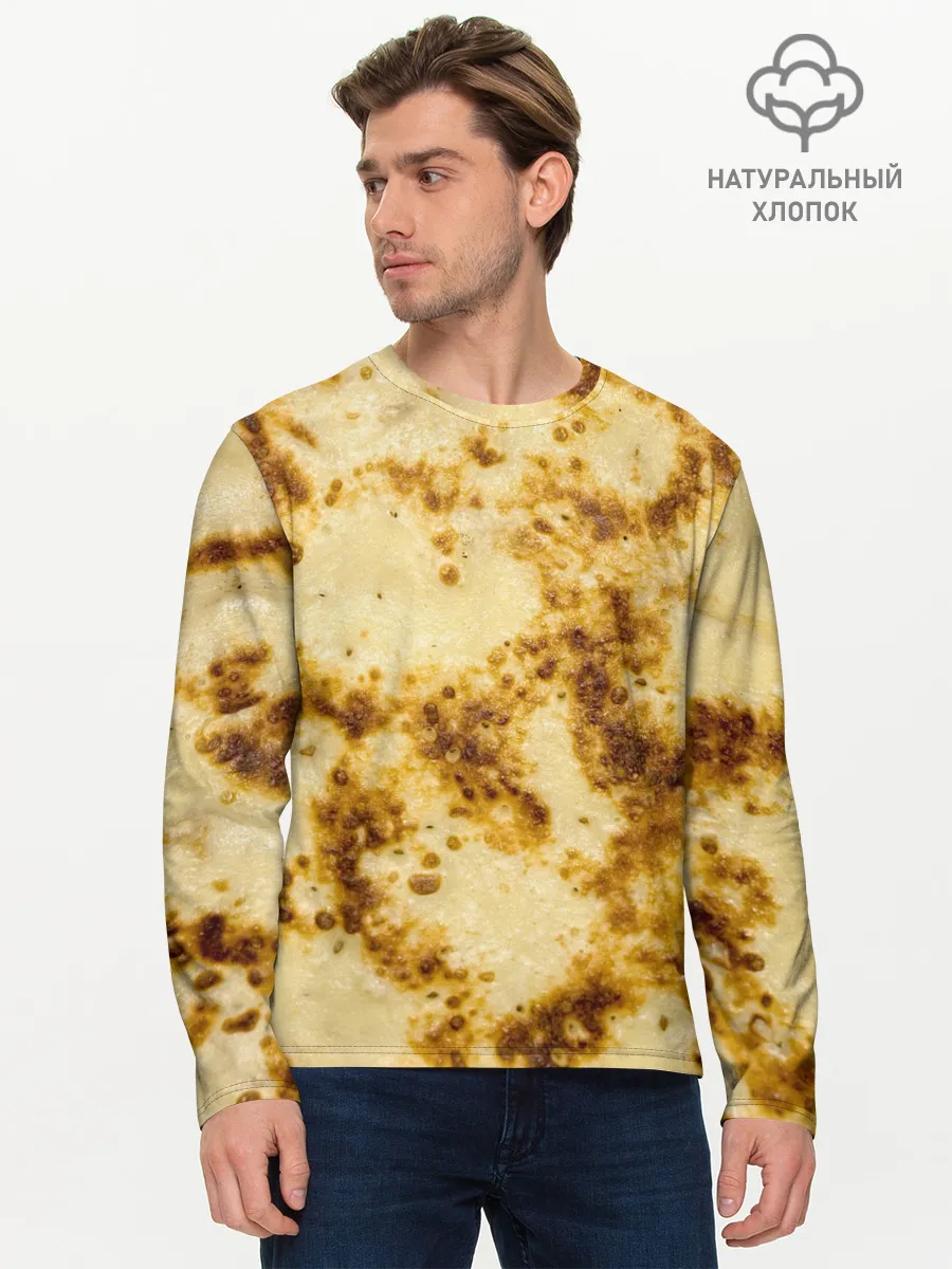Мужской лонгслив базовый / Жареный блин