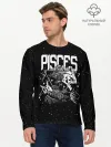 Мужской лонгслив базовый / Dark Pisces