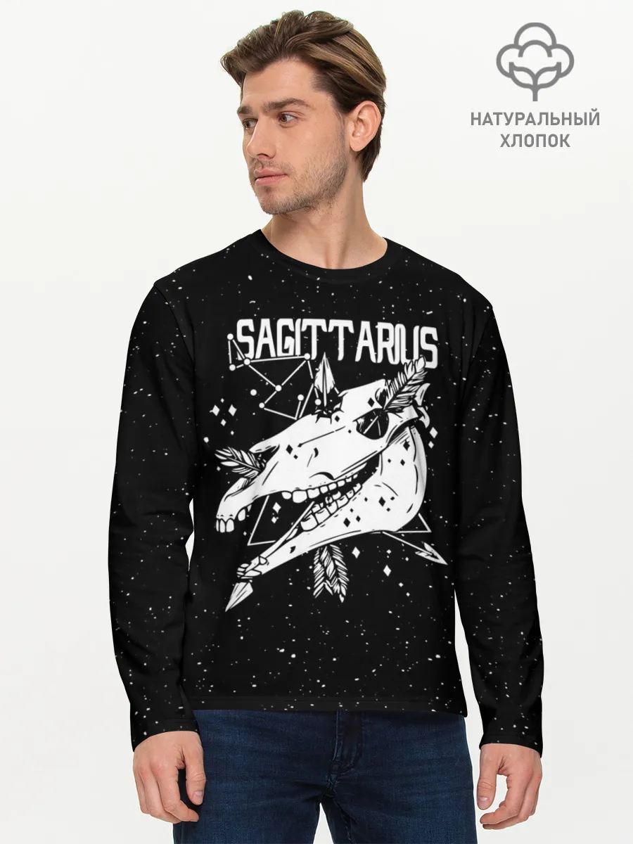 Мужской лонгслив базовый / Dark Sagittarius