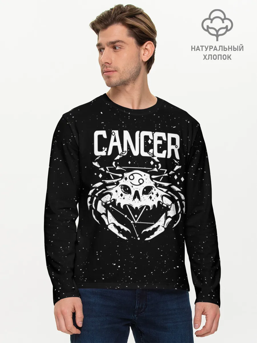 Мужской лонгслив базовый / Dark Cancer
