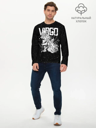 Мужской лонгслив базовый / Dark Virgo