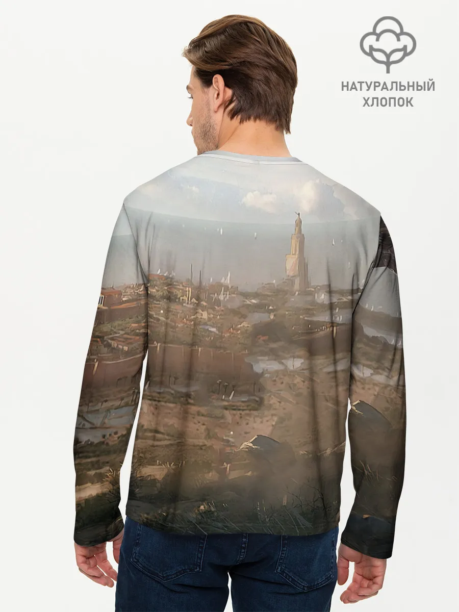 Мужской лонгслив базовый / Байек на коне